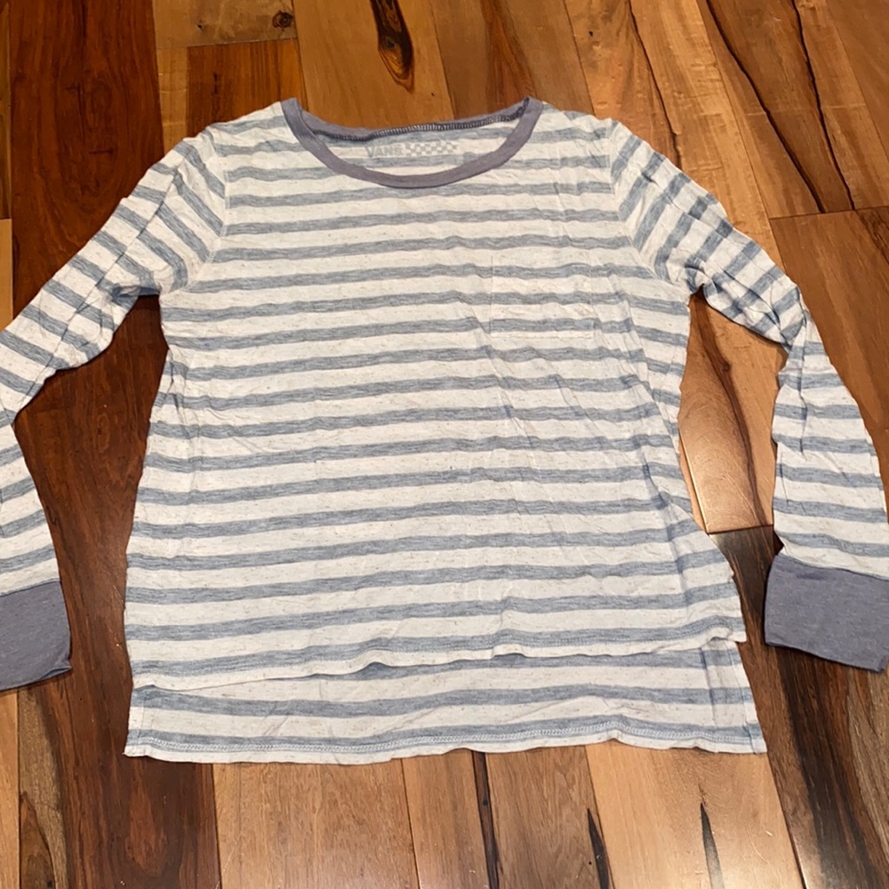 NWOT- VANS OFF THE WALL STRIPED LONG SLEEVE TEE - WOMENS SMALL